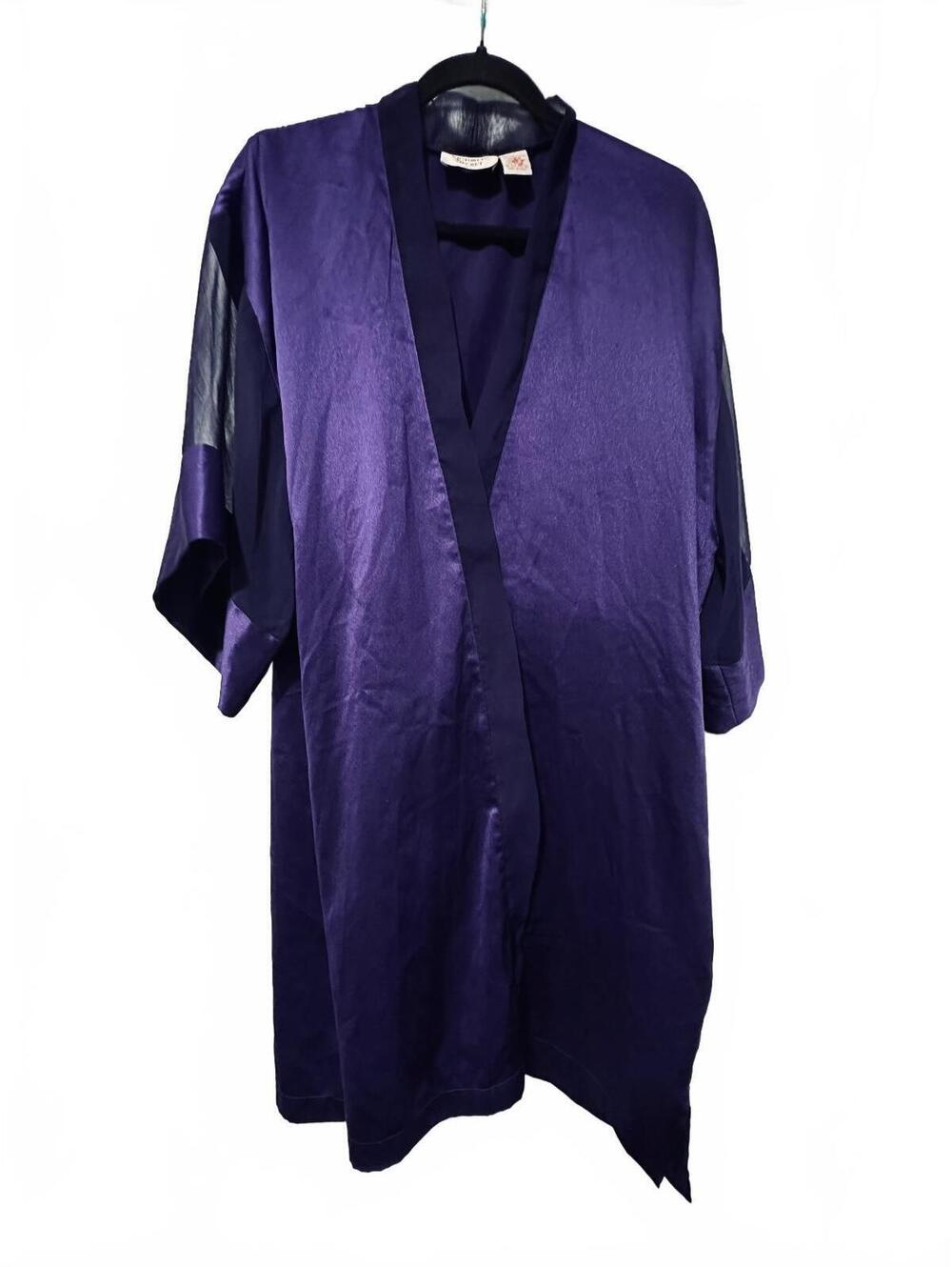 Victoria's Secret vintage GOLD LABEL purple satin robe